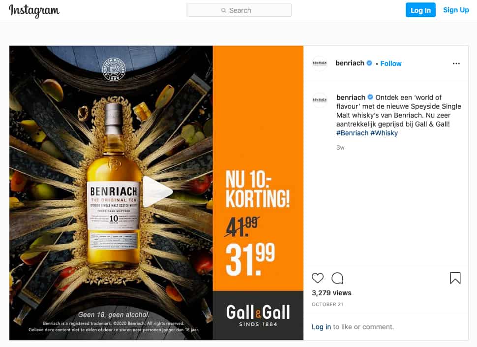 Benriach_Instagram_marketing