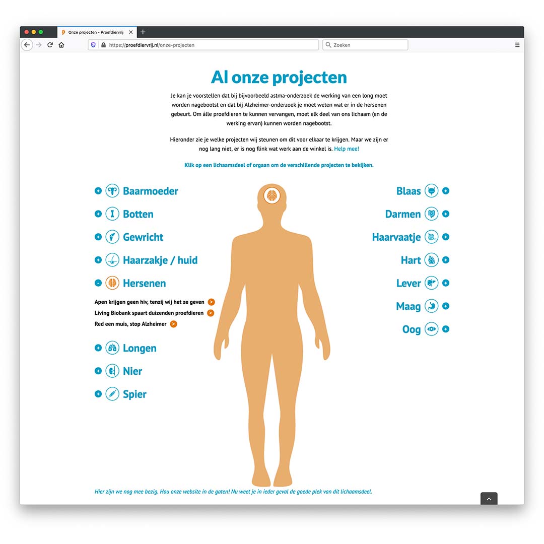 Proefdiervrij website