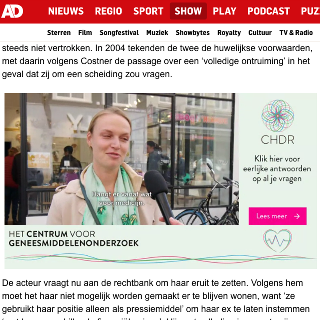 CHDR in het AD